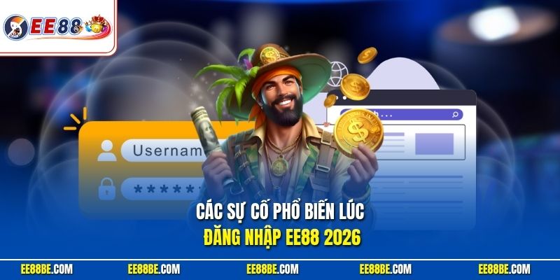 Các sự cố phổ biến lúc đăng nhập EE88 2026
